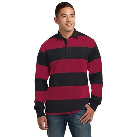 Sport-Tek ®  Long Sleeve Rugby Polo. ST300